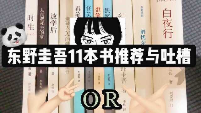 东野圭吾11本书推荐与吐槽,有的堪称经典,有的不忍直视