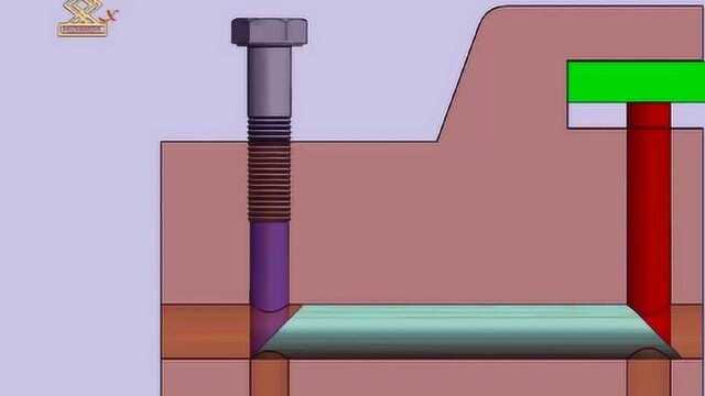 楔式夹紧结构动画,看看设计原理
