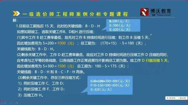 造价和建造师每年都考的重头戏,网络计划快速拿分技巧,这美女讲的真好