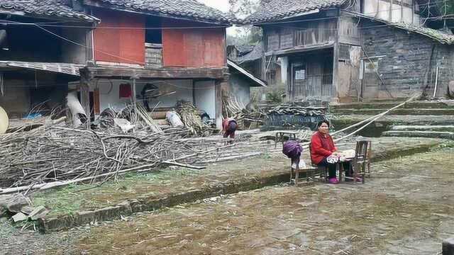 四川南充:农村大院的老人们,生活场景好亲切,可惜住户少了