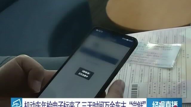 机动车年检电子标来了 三天时间车主