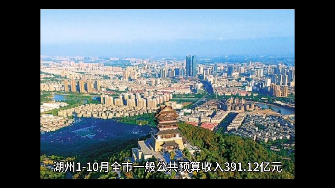 2023年110月湖州各地财政收入,长兴总量居首,南浔增速最佳