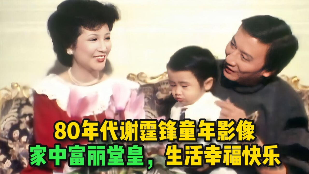 80年代谢霆锋童年生活实拍,家中富丽堂皇,生活幸福令人羡慕