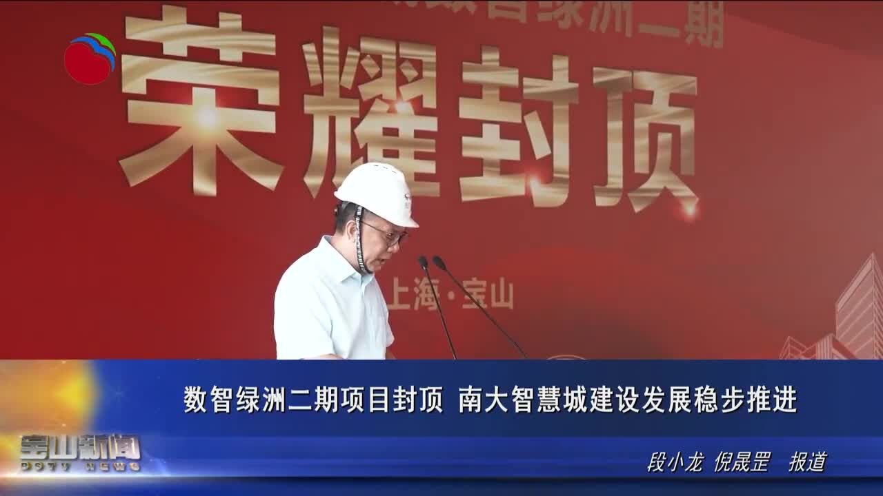 数智绿洲二期项目封顶 南大智慧城建设发展稳步推进