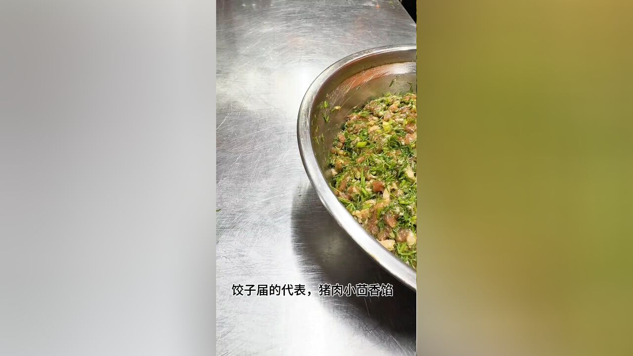 饺子馅的代表,猪肉茴香馅,你就按我这样调,比饭店都好吃