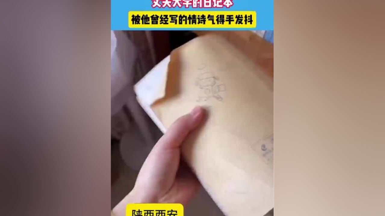 女子无意间翻出丈夫大学的日记本.#情感