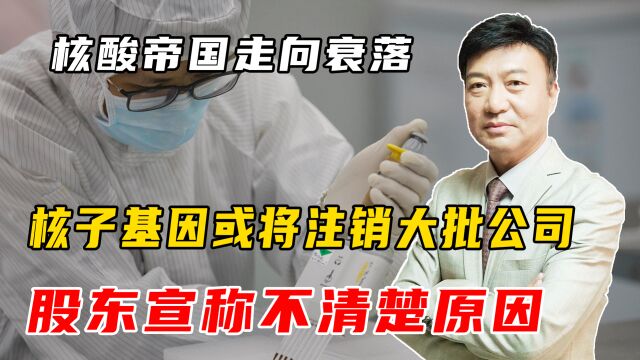 核子基因怎么了?旗下多家公司拟注销,股东宣称不清楚原因