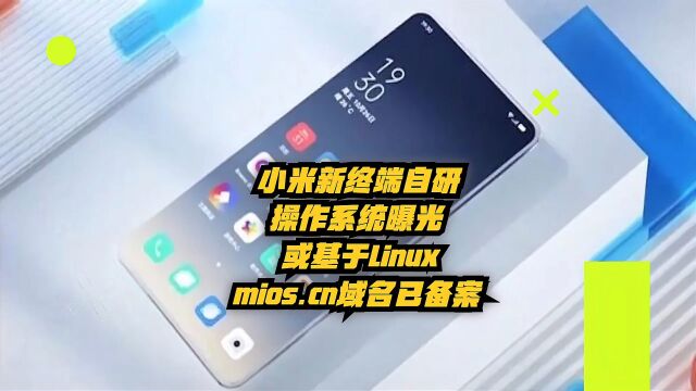 小米新终端自研操作系统曝光:或基于Linux,mios.cn域名已备案