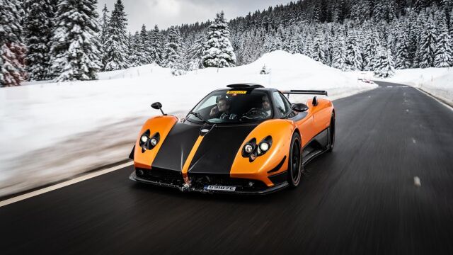 帕加尼 Zonda Cinque 橙色声浪