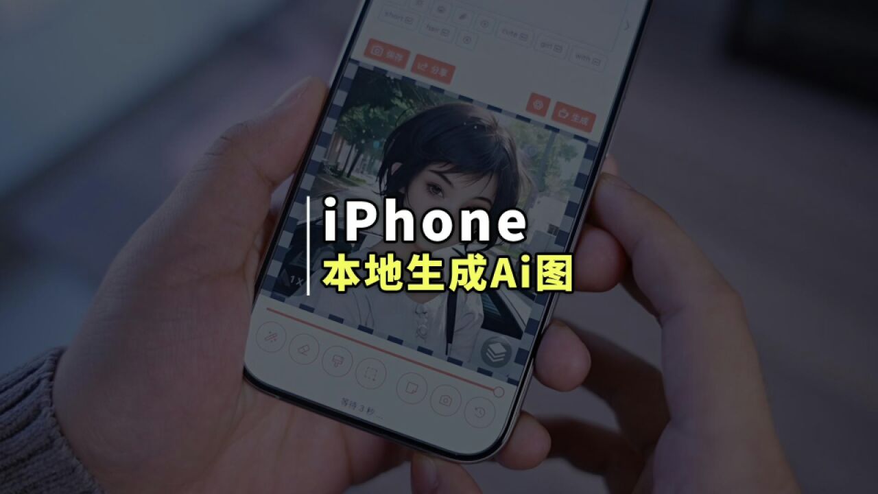 太强了,iPhone居然也可以本地生成Ai图片