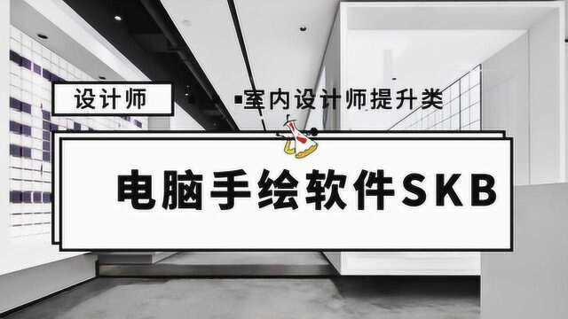 室内设计师提升类技能:电脑手绘软件SKB,客厅的平面手绘