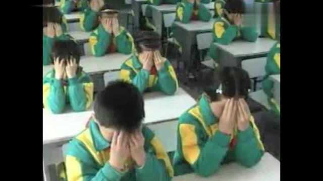 小学生眼保健操,学习中如何保护视力,小姐姐教你做眼保健操