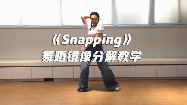 《Snapping》舞蹈镜像分解教学,超级用心