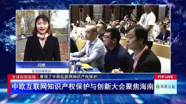 中欧互联网知识产权保护与创新大会聚焦海南