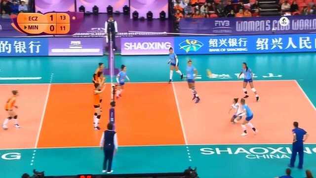 2019女排世俱杯第二轮,伊萨奇巴希VS米纳斯,第二局回放