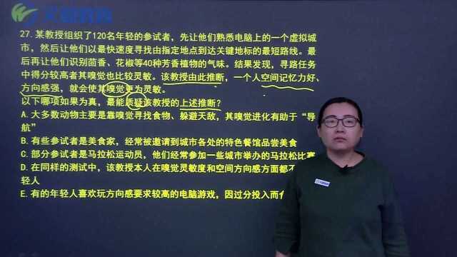 文都2020考研管理类联考逻辑真题解析暨2021考研备考于畅老师