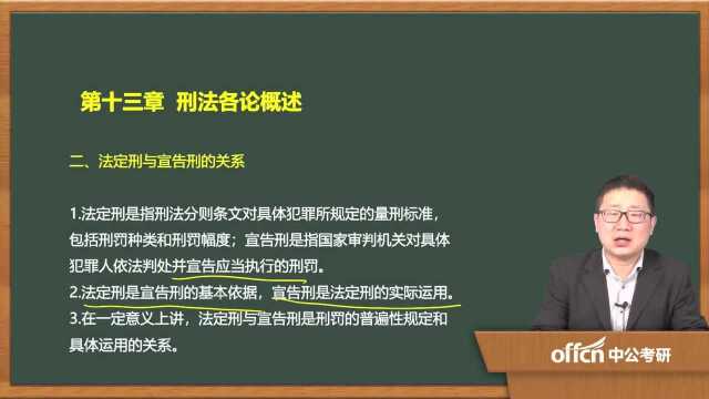 2020考研50刑法学复试 第十三章刑法各论概述法定刑与宣告刑