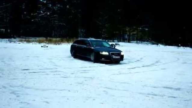 奥迪A6 Avant3.0TDI制动性能怎么样?换上雪地胎跑一圈就知道了