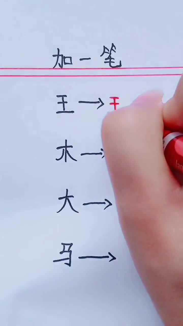 马字加一笔是什么