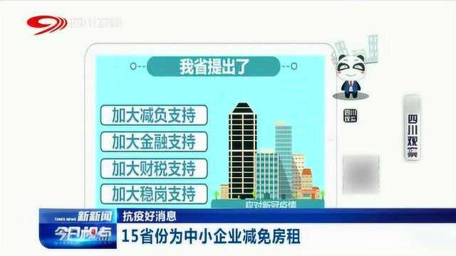 因疫情影响严重 全国15个省份为中小企业实施减免房租措施!