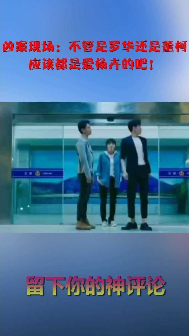 凶案现场不管是罗华还是董柯应该都是爱杨卉的吧