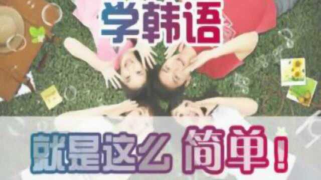 韩语学习教程:如何快速学韩语,韩语轻松学,标准韩国语