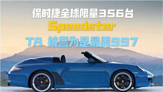 最值收藏的997被冠以最美997之名的Speedster(下)