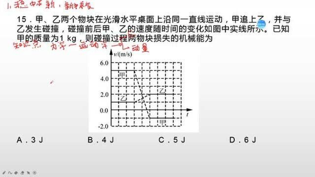 高考物理能量守恒与动量守恒的运用