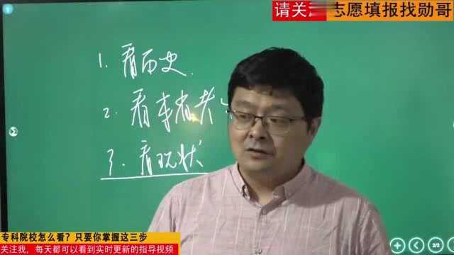 填报专科院校,怎么“看”大学?关键看这3点,很准!