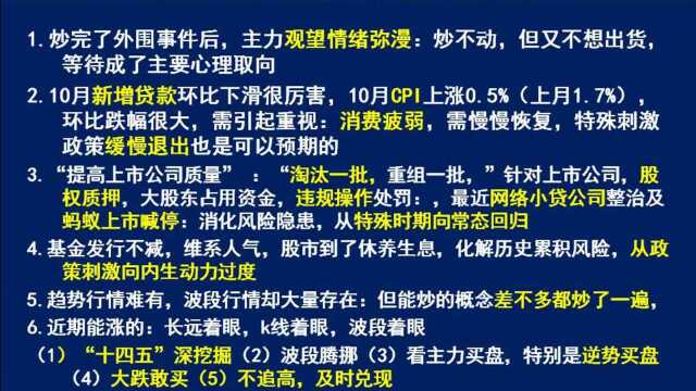 短线猎鹰:1112(四)主力等待观望,机会在哪里?