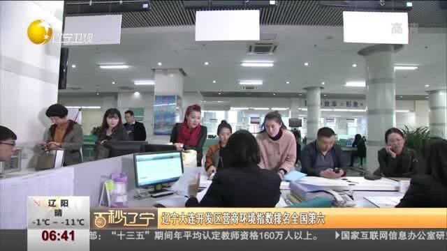 辽宁大连开发区营商环境指数排名全国第六