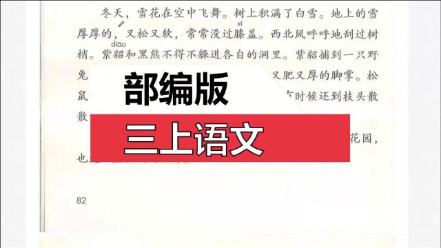 部编版三上语文《美丽的小兴安岭》下