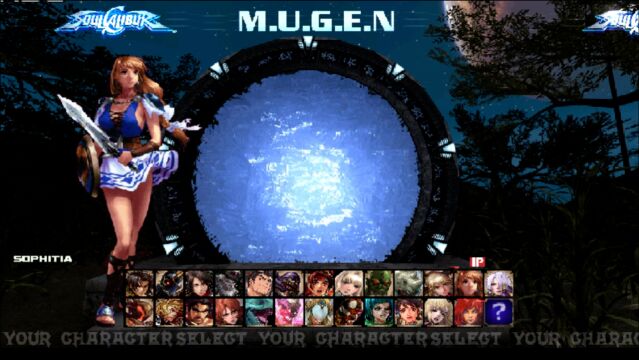 2D版刀魂MUGEN,用霸王丸玩几局体验一下这个游戏