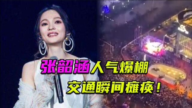 张韶涵宜昌演出,人气爆棚导致交通瘫痪,被迫提前结束演出!