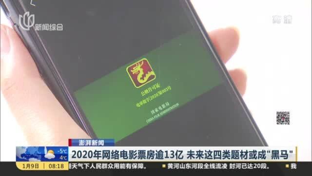 2020年网络电影票房逾13亿 未来这四类题材或成“黑马”