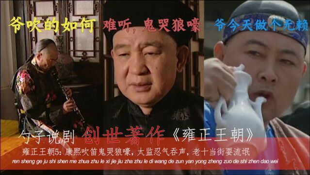 雍正王朝5:康熙吹笛鬼哭狼嚎,太监忍气吞声,老十当街耍流氓