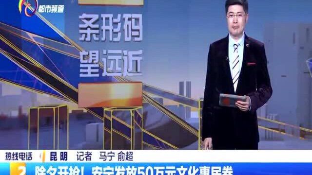 除夕开抢!安宁发放50万元文化惠民券