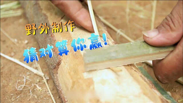 印尼小哥野外制作:聪明的你能猜出来他在做什么嘛?