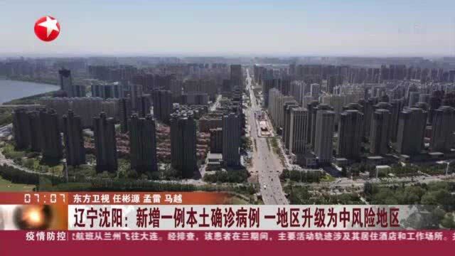 辽宁沈阳:新增一本土确诊病例 一地区升级为中风险地区