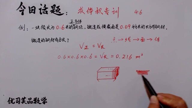 2021五年级数学下册:求体积专训,优司芙品数学