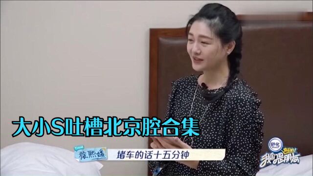 大小S吐槽北京腔合集:嫌弃北京司机说话听不懂,调侃小菲北京腔