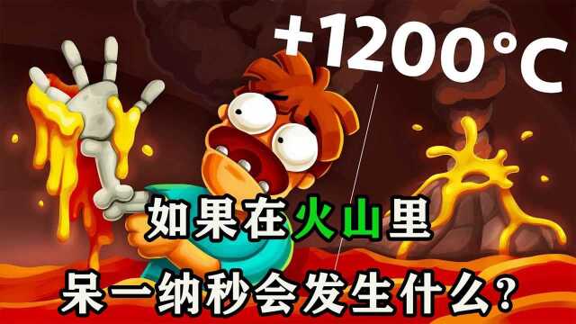 如果在火山内部待一纳秒,你的身体会被融化吗? #知识ˆ’知识抢先知#