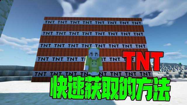 我的世界:生存小技巧,TNT快速获取方式