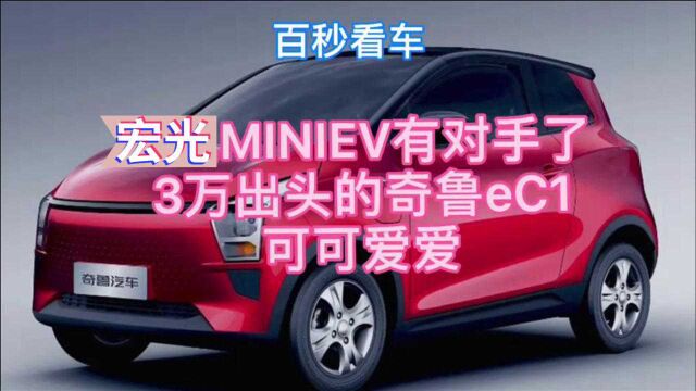 宏观MINIEV有对手了3万出头的奇鲁eC1可可爱爱