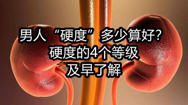 男人“硬度”多少才算好?硬度的4个等级,你不妨先来看看