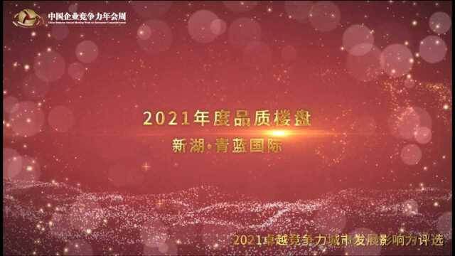 2021年度品质楼盘——新湖ⷩ’蓝国际