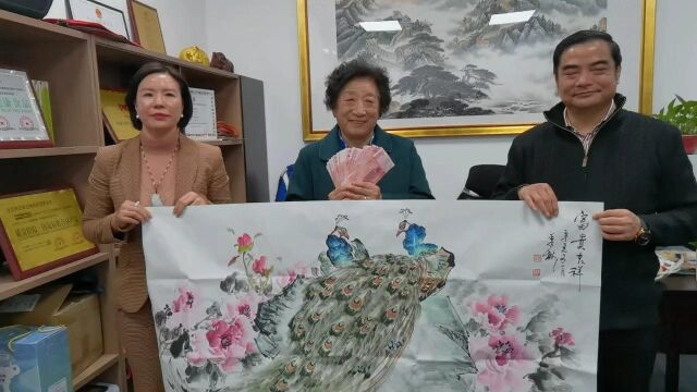 中名联画家靳秀梅作品被玛尼布集团高价订购