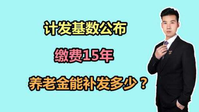 河北2021年养老金计发基数公布,是多少?缴费15年,能补发多少?