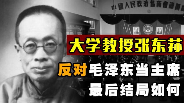  燕京大学教授张东荪,1949年投毛主席的反对票,后来的结局如何?