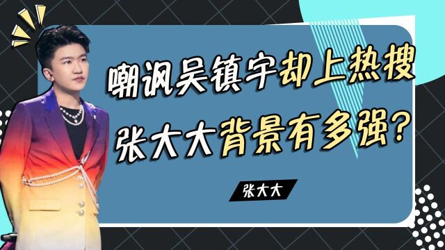 低情商反成财富密码?嘲讽吴镇宇却上50次热搜,张大大背景有多强